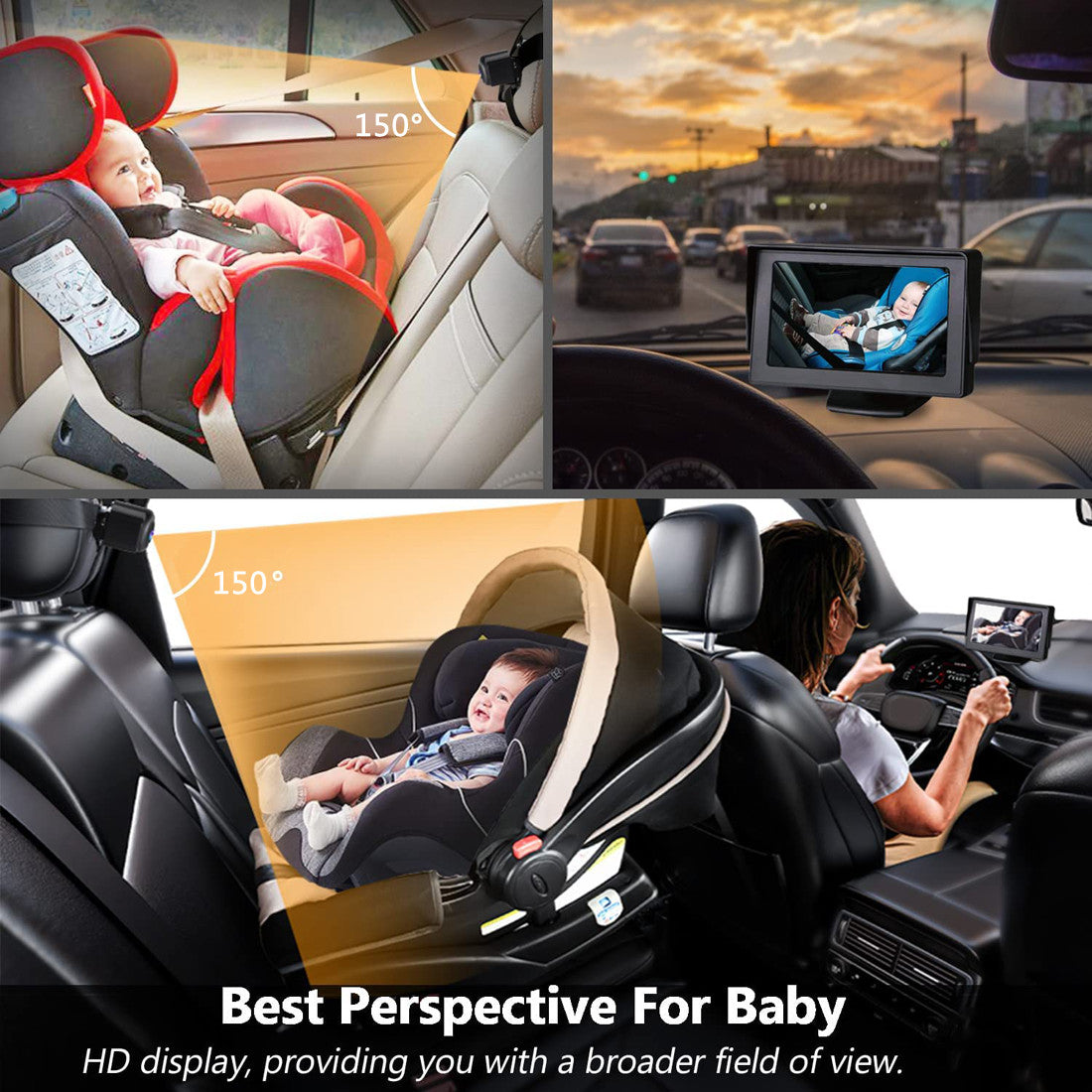 RH-B06 4.3 Inch Baby Safety Monitor Waterproof Night Vision Car Back Seat Camera RH-B06 4.3 Inch Baby Safety Monitor Waterproof Night Vision Car Back Seat Camera